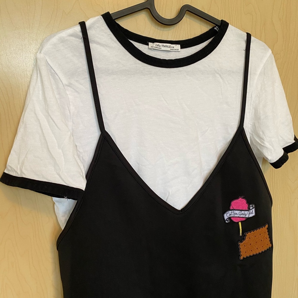 Zara set t-shirt + dress size XS
